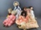 Group of 7 assorted collector dolls