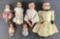 Group of 6 assorted dolls