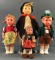 Group of 4 Hummel dolls