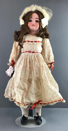 Antique 29 inch German bisque doll Schoenau & Hoffmeister