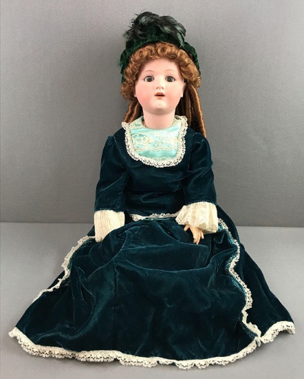 Antique 25 inch German bisque doll Heubach Koppelsdorf
