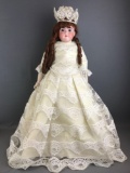 Antique 26 inch German bisque Floradora doll Marseille