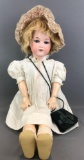 Antique 34 inch German bisque doll Marseille
