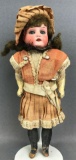 Antique 9 inch German bisque doll Huebach Koppelsdorf