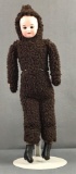 Antique 16 inch German bisque doll with original costume