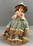 Vintage Marcie doll on music box