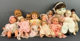 Group of 13 assorted ba dolls
