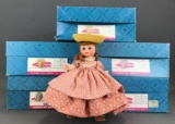 Group of 5 Madame Alexander dolls with original boxes