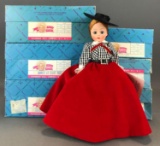 Group of 6 Madame Alexander dolls with original boxes