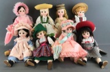 Group of 8 Madame Alexander dolls
