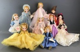 Group of 10 Madame Alexander dolls