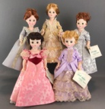 Group of 5 Madame Alexander First Ladies of The United States IV dolls