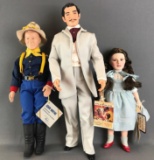 Group of 3 assorted movie character dolls