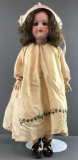 Antique 26 inch German bisque doll Bergmann Walterhausen