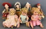 Group of 7 assorted dolls