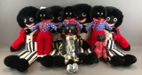 Group of 9 Golliwog dolls and more