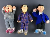 Group of 3 Three Stooges Plush Dolls