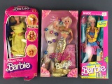 Group of 3 Mattel Barbies in original packaging
