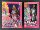 Group of 2 Mattel Jewel Secrets Barbie and Ken in original packaging