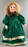 Antique 28 inch German bisque doll Kley & Hahn