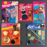 Group of 5 Mattel Barbie accessories in original packaging