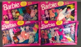 Group of 4 Mattel Barbie 10 Piece Fashion Gift Set in original packaging