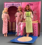 1972 Mattel Quick Curl Barbie dolls and Boutique