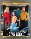 Mattel Barbie and Ken Star Trek dolls in original packaging
