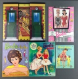 Group of 5 Mattel Barbie paper dolls and more