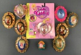 Group of 10 Mattel Little Kiddles Lovely Locket Collection dolls