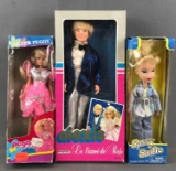 Group of 3 assorted fashion dolls in original packaging