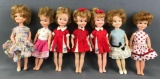 Group of 7 vintage Deluxe Reading Corp. Penny Brite dolls