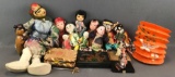 Group of Appx 20 pieces Asian/Asian inspired dolls and more