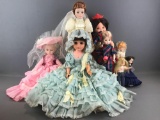 Group of 8 assorted collector dolls
