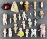 Group of 24 assorted bisque dolls