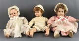 Group of 3 Madam Alexander dolls