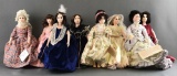 Group of 8 Suzanne Gibson dolls