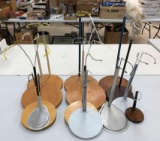 Group of 13 doll stands