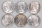 Group of (6) 1923 P Peace Silver Dollars
