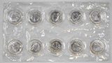 Group of (10) Northwest Territorial Mint 1/2oz. .999 Fine Silver Rounds