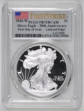 2016 W American Silver Eagle 1oz. (PCGS) PR70DCAM First Day of Issue