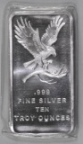 Silver Towne 10oz. .999 Fine Silver Ingot / Bar