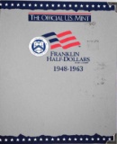 Group of (28) Franklin Silver Half Dollars in H.E. Harris Album
