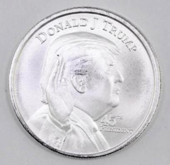 2020 Trump 45th President 1oz. .999 Fine Silver Round