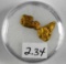 Alaska Placer Gold Nugget 2.34 grams