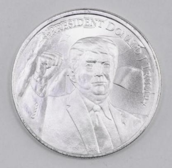 2020 Donald Trump 1oz. .999 Fine Silver Round