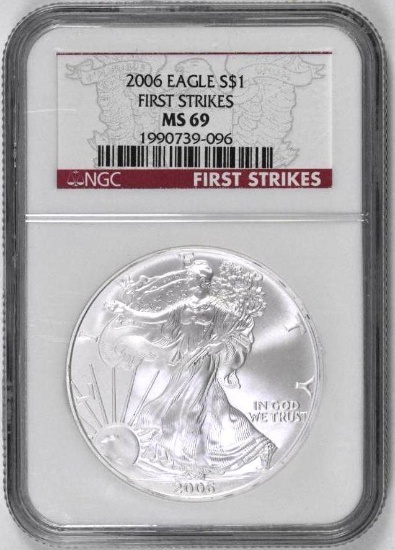 2006 American Silver Eagle 1oz. (NGC) MS69