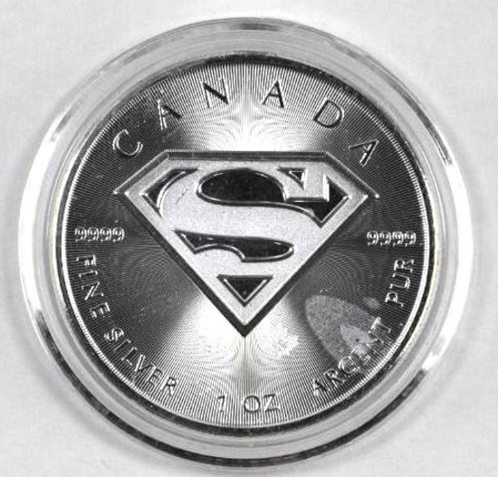 2016 Canada $5 Superman 1oz. .9999 Fine Silver