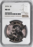 1974 P Eisenhower Dollar (NGC) MS65