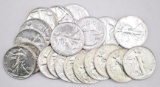 Group of (20) Walking Liberty Silver Half Dollars